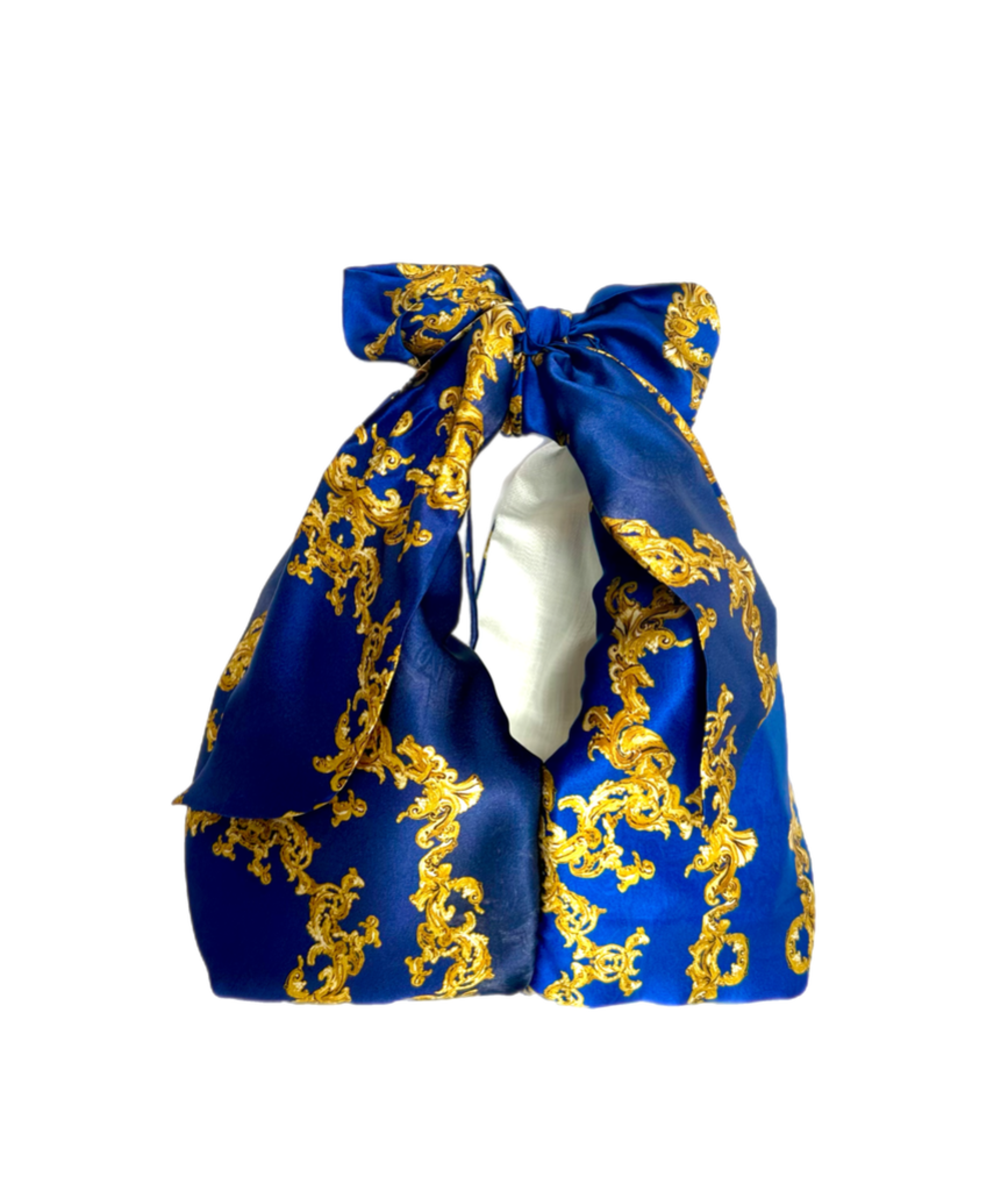 Royal Blue Damask Medium Bag